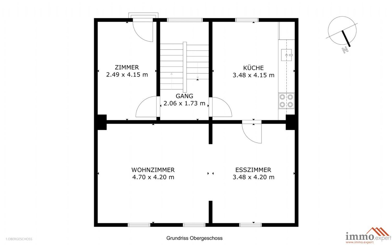 Grundriß Obergeschoss