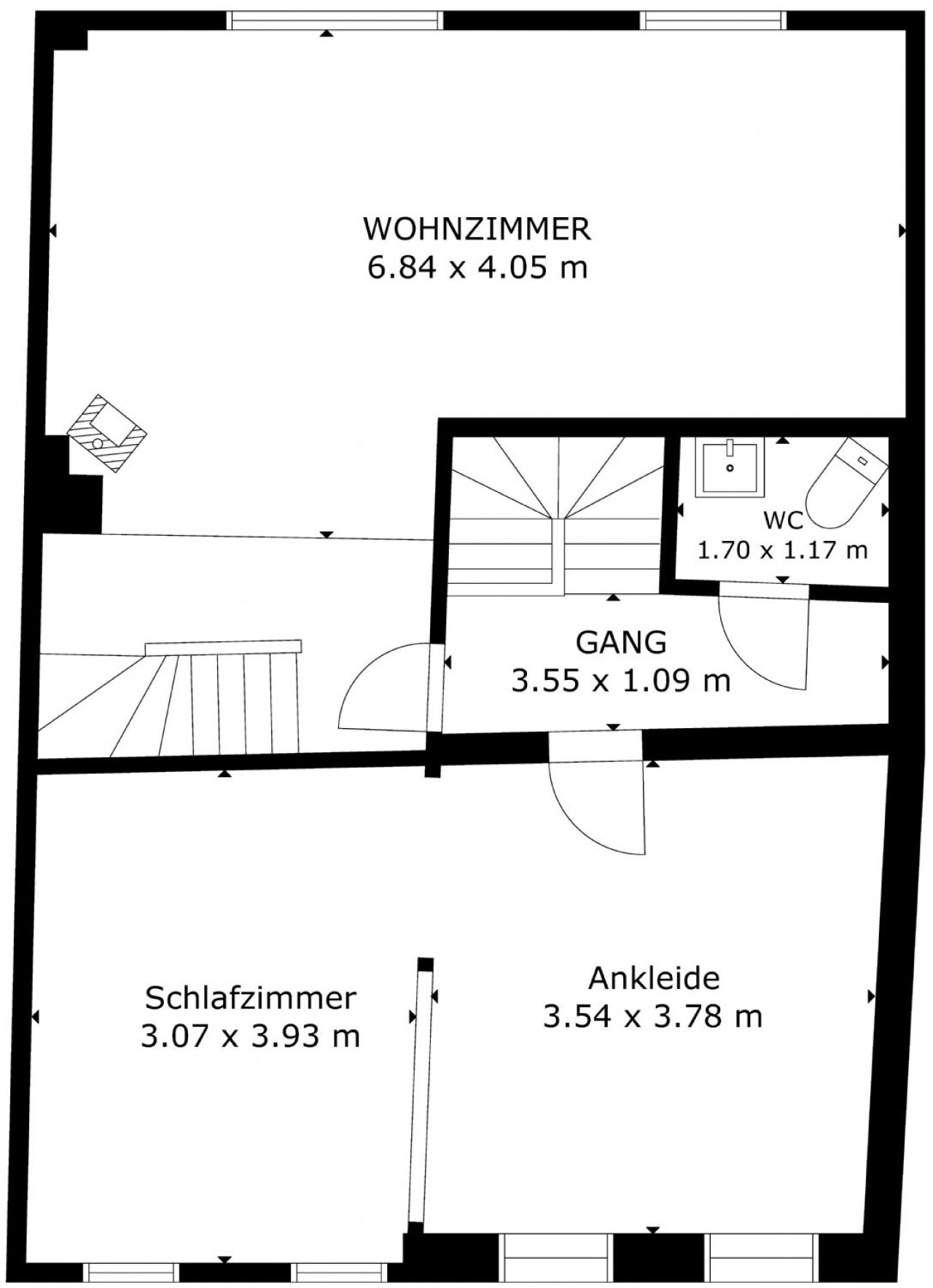 Grundriss Obergeschoss